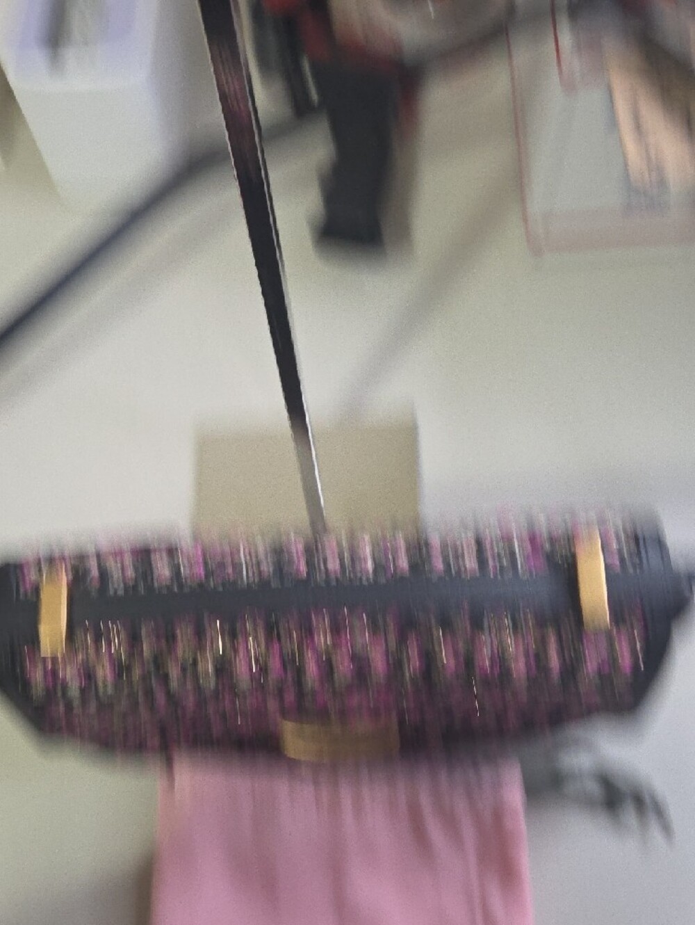 kate spade black & pink tweed crossbody bag - Picture 3 of 10